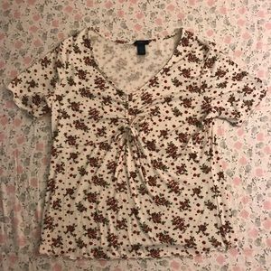 Floral Lettuce Edge Top